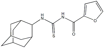 N-(2-adamantyl)-N'-(2-furoyl)thiourea Struktur