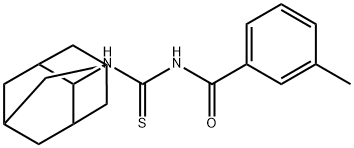 N-(2-adamantyl)-N'-(3-methylbenzoyl)thiourea Structure