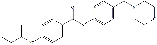 4-sec-butoxy-N-[4-(4-morpholinylmethyl)phenyl]benzamide Struktur