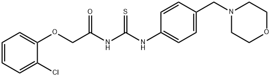 638158-38-0 N-[(2-chlorophenoxy)acetyl]-N'-[4-(4-morpholinylmethyl)phenyl]thiourea