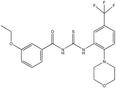 N-(3-ethoxybenzoyl)-N'-[2-(4-morpholinyl)-5-(trifluoromethyl)phenyl]thiourea,640253-06-1,结构式