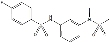 4-fluoro-N-{3-[methyl(methylsulfonyl)amino]phenyl}benzenesulfonamide|