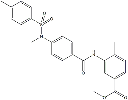 641608-05-1 methyl 4-methyl-3-[(4-{methyl[(4-methylphenyl)sulfonyl]amino}benzoyl)amino]benzoate