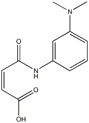 4-[3-(dimethylamino)anilino]-4-oxo-2-butenoicacid Struktur