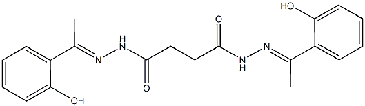 N'1,N'4-bis[1-(2-hydroxyphenyl)ethylidene]succinohydrazide Struktur
