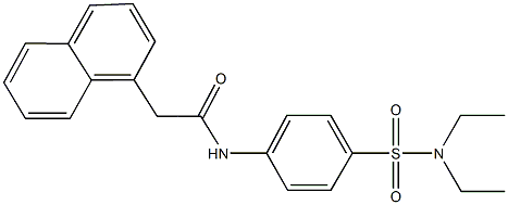 N-{4-[(diethylamino)sulfonyl]phenyl}-2-(1-naphthyl)acetamide Structure