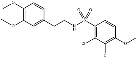 643002-08-8 2,3-dichloro-N-[2-(3,4-dimethoxyphenyl)ethyl]-4-methoxybenzenesulfonamide