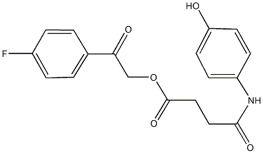 2-(4-fluorophenyl)-2-oxoethyl 4-(4-hydroxyanilino)-4-oxobutanoate|