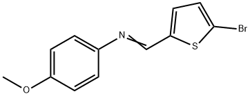 N-[(5-bromo-2-thienyl)methylene]-N-(4-methoxyphenyl)amine Struktur