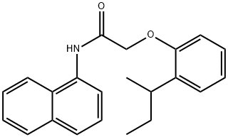 2-(2-sec-butylphenoxy)-N-(1-naphthyl)acetamide Structure
