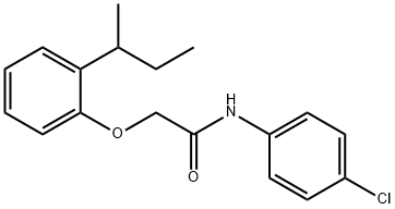 2-(2-sec-butylphenoxy)-N-(4-chlorophenyl)acetamide Structure