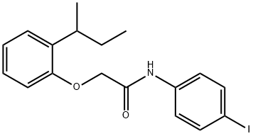 2-(2-sec-butylphenoxy)-N-(4-iodophenyl)acetamide Structure