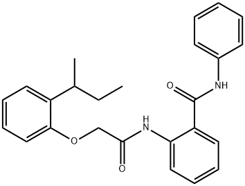 2-{[(2-sec-butylphenoxy)acetyl]amino}-N-phenylbenzamide Struktur