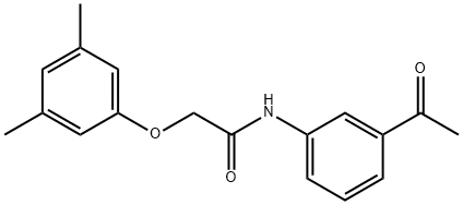N-(3-acetylphenyl)-2-(3,5-dimethylphenoxy)acetamide Struktur