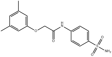 N-[4-(aminosulfonyl)phenyl]-2-(3,5-dimethylphenoxy)acetamide Struktur