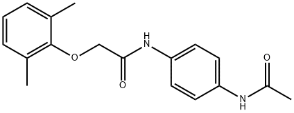N-[4-(acetylamino)phenyl]-2-(2,6-dimethylphenoxy)acetamide Structure