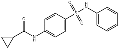 N-[4-(anilinosulfonyl)phenyl]cyclopropanecarboxamide 结构式