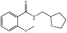 2-methoxy-N-(tetrahydro-2-furanylmethyl)benzamide Struktur
