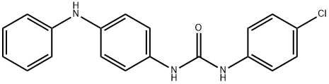 N-(4-anilinophenyl)-N'-(4-chlorophenyl)urea Struktur