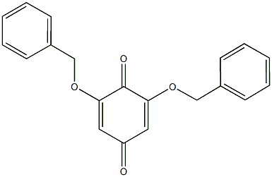 2,6-bis(benzyloxy)benzo-1,4-quinone Struktur