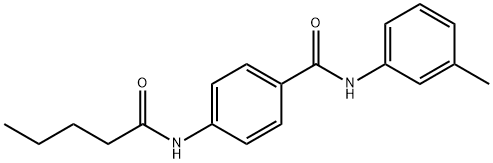 N-(3-methylphenyl)-4-(pentanoylamino)benzamide