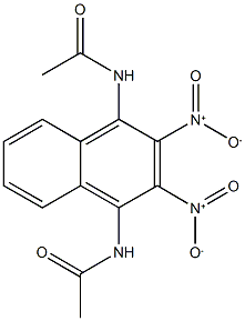 N-{4-(acetylamino)-2,3-dinitro-1-naphthyl}acetamide Struktur