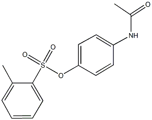 4-(acetylamino)phenyl 2-methylbenzenesulfonate Structure