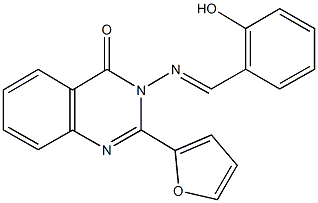 2-(2-furyl)-3-[(2-hydroxybenzylidene)amino]-4(3H)-quinazolinone Structure