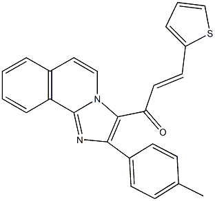 663218-32-4 1-[2-(4-methylphenyl)imidazo[2,1-a]isoquinolin-3-yl]-3-(2-thienyl)-2-propen-1-one