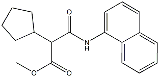 methyl 2-cyclopentyl-3-(1-naphthylamino)-3-oxopropanoate Structure