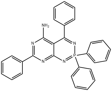 2,2,4,7-tetraphenyl-2lambda~5~-pyrimido[4,5-d][1,3,2]diazaphosphinin-5-amine Structure