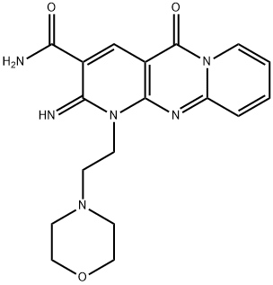 2-imino-1-[2-(4-morpholinyl)ethyl]-5-oxo-1,5-dihydro-2H-dipyrido[1,2-a:2,3-d]pyrimidine-3-carboxamide Structure