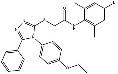 664313-38-6 N-(4-bromo-2,6-dimethylphenyl)-2-{[4-(4-ethoxyphenyl)-5-phenyl-4H-1,2,4-triazol-3-yl]sulfanyl}acetamide