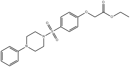 664313-83-1 ethyl {4-[(4-phenyl-1-piperazinyl)sulfonyl]phenoxy}acetate