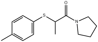 664315-89-3 1-methyl-2-oxo-2-(1-pyrrolidinyl)ethyl 4-methylphenyl sulfide