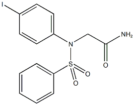 2-[4-iodo(phenylsulfonyl)anilino]acetamide 结构式