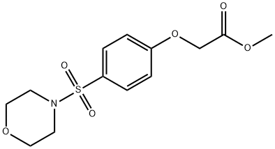 methyl [4-(4-morpholinylsulfonyl)phenoxy]acetate Structure