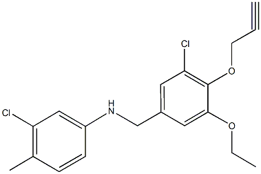 664321-00-0 N-[3-chloro-5-ethoxy-4-(2-propynyloxy)benzyl]-N-(3-chloro-4-methylphenyl)amine