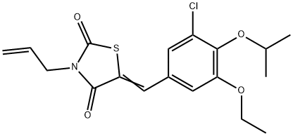 664354-52-3 3-allyl-5-(3-chloro-5-ethoxy-4-isopropoxybenzylidene)-1,3-thiazolidine-2,4-dione