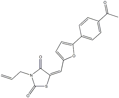 664357-69-1 5-{[5-(4-acetylphenyl)-2-furyl]methylene}-3-allyl-1,3-thiazolidine-2,4-dione