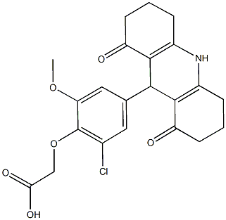 664357-84-0 [2-chloro-4-(1,8-dioxo-1,2,3,4,5,6,7,8,9,10-decahydro-9-acridinyl)-6-methoxyphenoxy]acetic acid