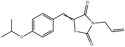 3-allyl-5-(4-isopropoxybenzylidene)-1,3-thiazolidine-2,4-dione,664358-77-4,结构式