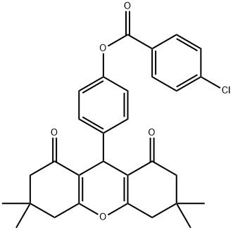 664360-52-5 4-(3,3,6,6-tetramethyl-1,8-dioxo-2,3,4,5,6,7,8,9-octahydro-1H-xanthen-9-yl)phenyl 4-chlorobenzoate