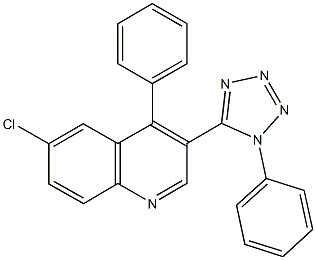 664370-79-0 6-chloro-4-phenyl-3-(1-phenyl-1H-tetraazol-5-yl)quinoline