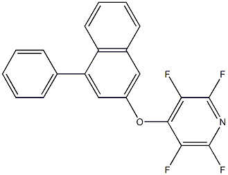 4-phenyl-2-naphthyl 2,3,5,6-tetrafluoro-4-pyridinyl ether Struktur