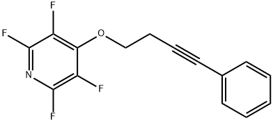 4-phenyl-3-butynyl 2,3,5,6-tetrafluoro-4-pyridinyl ether Struktur