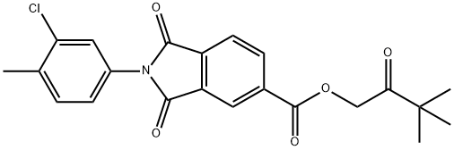 664974-84-9 3,3-dimethyl-2-oxobutyl 2-(3-chloro-4-methylphenyl)-1,3-dioxo-5-isoindolinecarboxylate