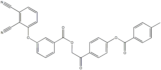 664976-20-9 2-{4-[(4-methylbenzoyl)oxy]phenyl}-2-oxoethyl 3-(2,3-dicyanophenoxy)benzoate