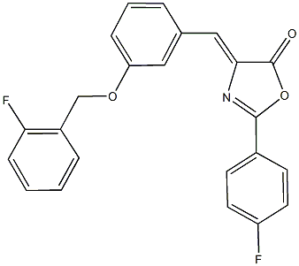 4-{3-[(2-fluorobenzyl)oxy]benzylidene}-2-(4-fluorophenyl)-1,3-oxazol-5(4H)-one|