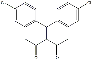 3-[bis(4-chlorophenyl)methyl]-2,4-pentanedione Structure